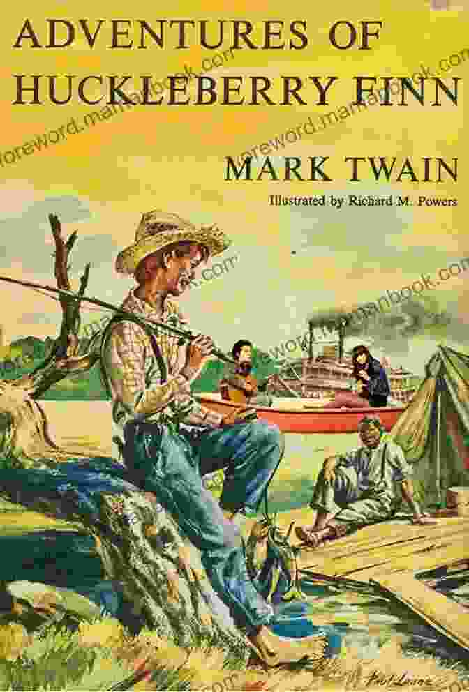 A Copy Of The Adventures Of Huckleberry Finn Book On A Wooden Table, With A Pen And A Notebook Beside It. Adventures Of Huckleberry Finn: Mark Twain (Fiction Adventures Of Huckleberry Finn Mark Twain Adventure Story Action Duke And Dauphin)