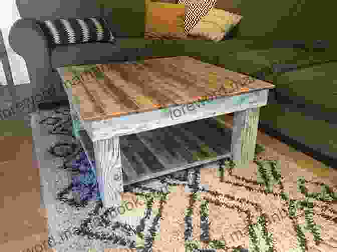 A DIY Rustic Coffee Table Made From Reclaimed Wood DIY Furniture Projects: Handmade Creative Furniture Ideas For Your Home: DIY Furniture Making Guide