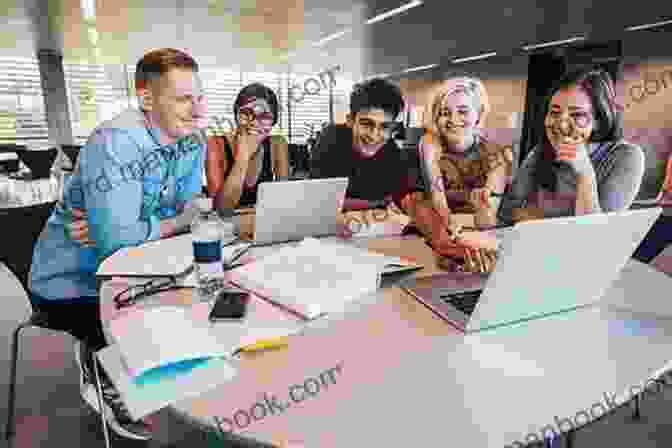 A Group Of Students Studying In A Modern University Classroom Designing The New American University