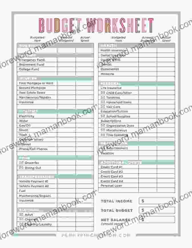 A Person Creating A Budget On A Spreadsheet Wealth Beyond Wall Street: The Roadmap To Wealth And Independence With Peace Of Mind