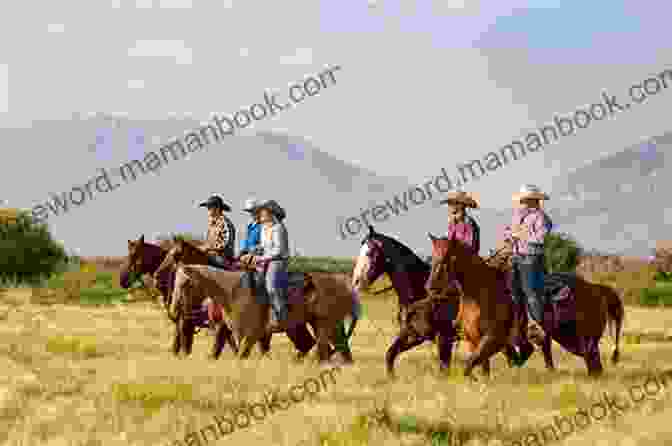 A View Of A Group Of People Horseback Riding On The Ranch. The Rancher (Morgan Ranch 6)