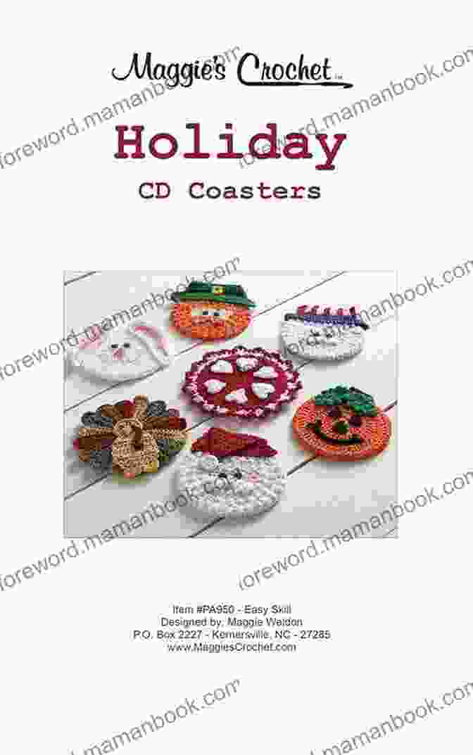 Crochet Pattern Holiday CD Coaster PA950