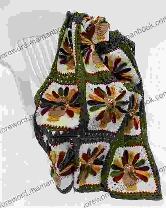 Crochet Pattern Thanksgiving Turkeys Afghan PB117, A Colorful And Festive Throw Featuring Crocheted Turkeys Surrounded By Autumn Leaves And Pumpkins Crochet Pattern Thanksgiving Turkeys Afghan PB117 R