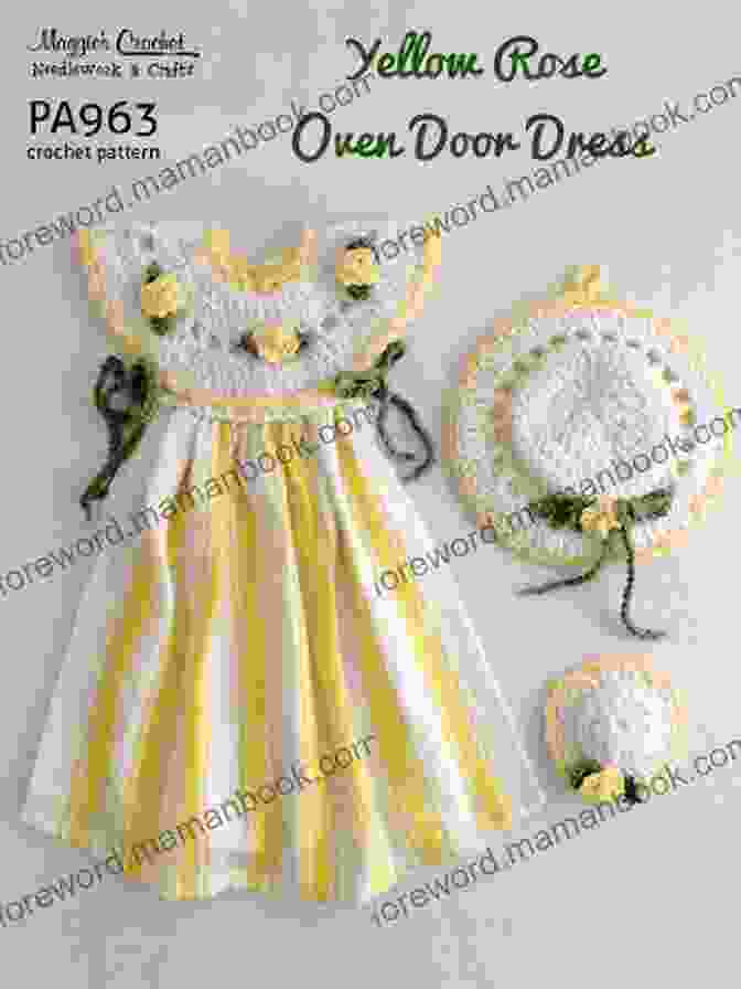 Crochet Pattern Yellow Rose Oven Door Dress Set Pa963 A Stunning Kitchen Accessory That Adds A Touch Of Elegance And Charm To Your Home Crochet Pattern Yellow Rose Oven Door Dress Set PA963 R