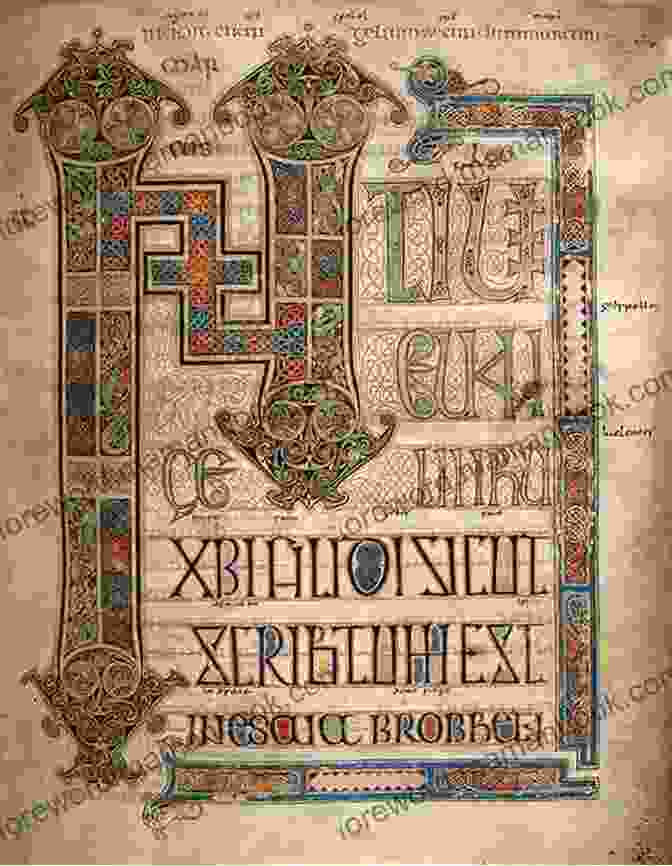 The Lindisfarne Gospels, An Illuminated Manuscript Created By Monks At Lindisfarne Abbey Ancient Kingdoms: The Kingdom Of Northumbria