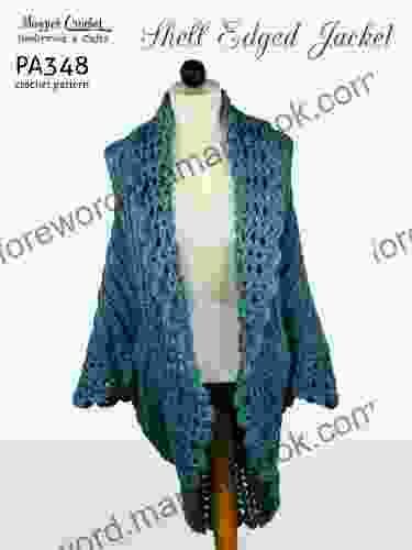 Crochet Pattern Shell Edged Jacket PA348 R