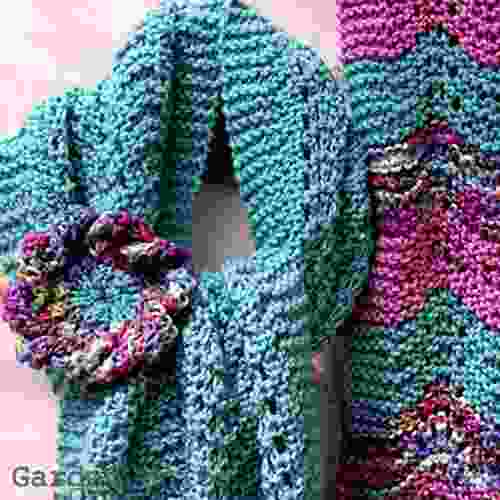 Spring Lace Scarf and Statement Flower Corsage Knitting Pattern