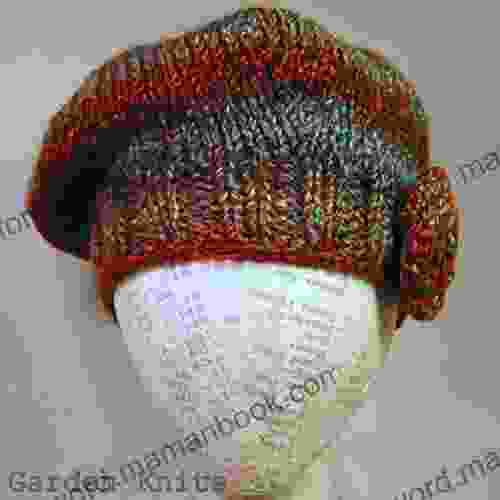 Knitting Pattern Le Weekend Hat Beret beanie and brooch corsage